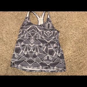 Grey and White Design Champion tank top